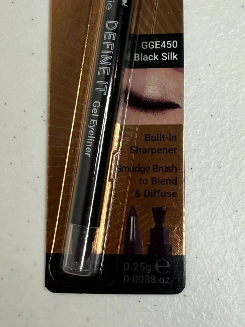 Kokie Gel Eyeliner Black Silk Waterproof Retractable Smudge Proof New
